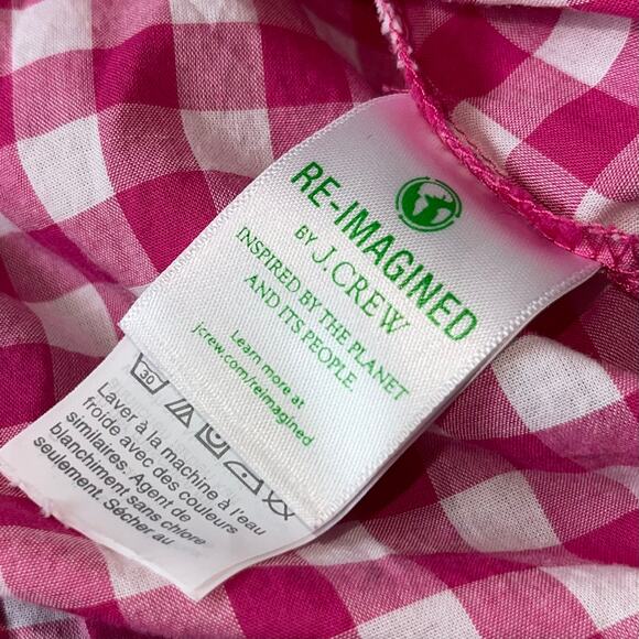 J. Crew Button Up Shirt Gingham Plaid Check - Picture 7 of 9